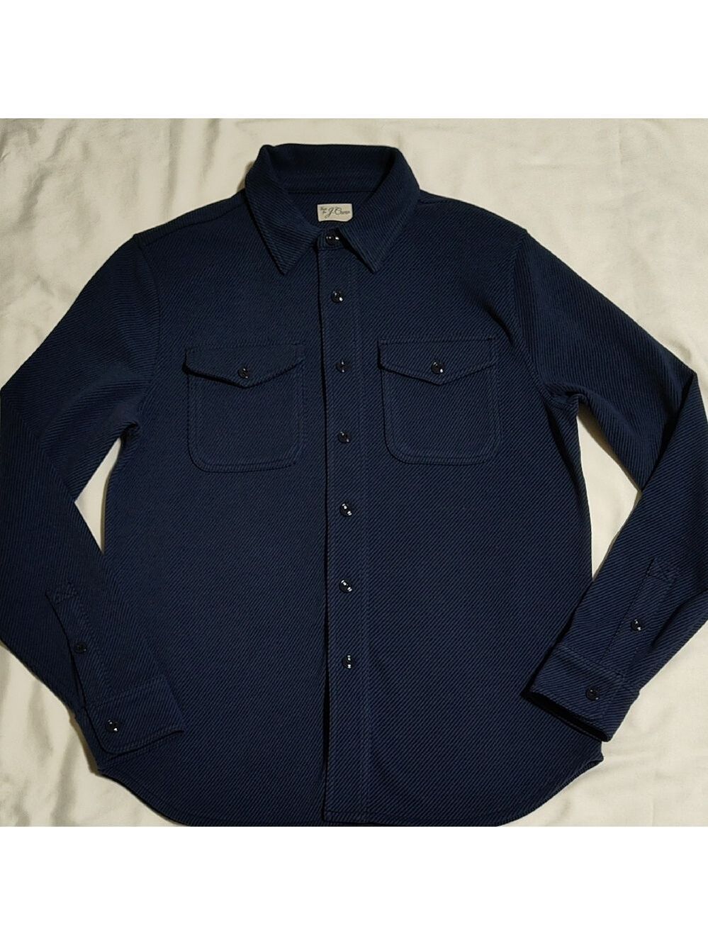 J. Crew Dark Blue Casual Button Down Shirt